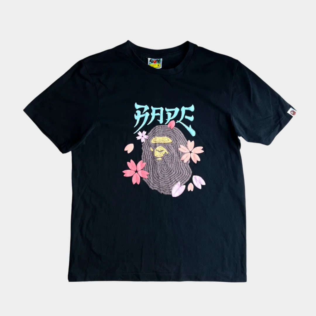 Bape Sakura Graphic Logo Tee (M)