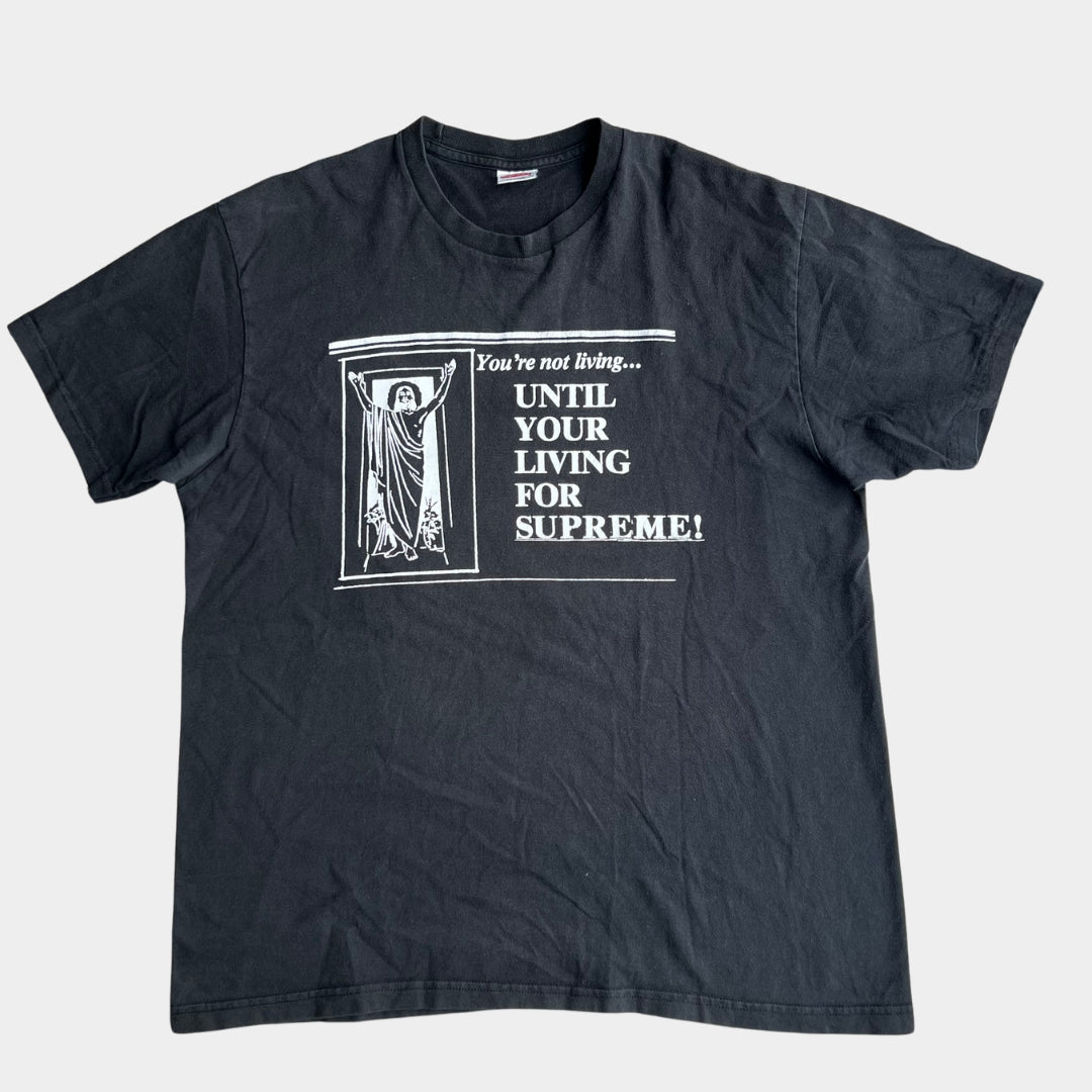 Supreme SS18 ‘Living for Supreme’ Tee - Black (XL)