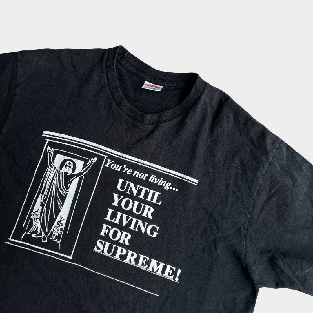 Supreme SS18 ‘Living for Supreme’ Tee - Black (XL)