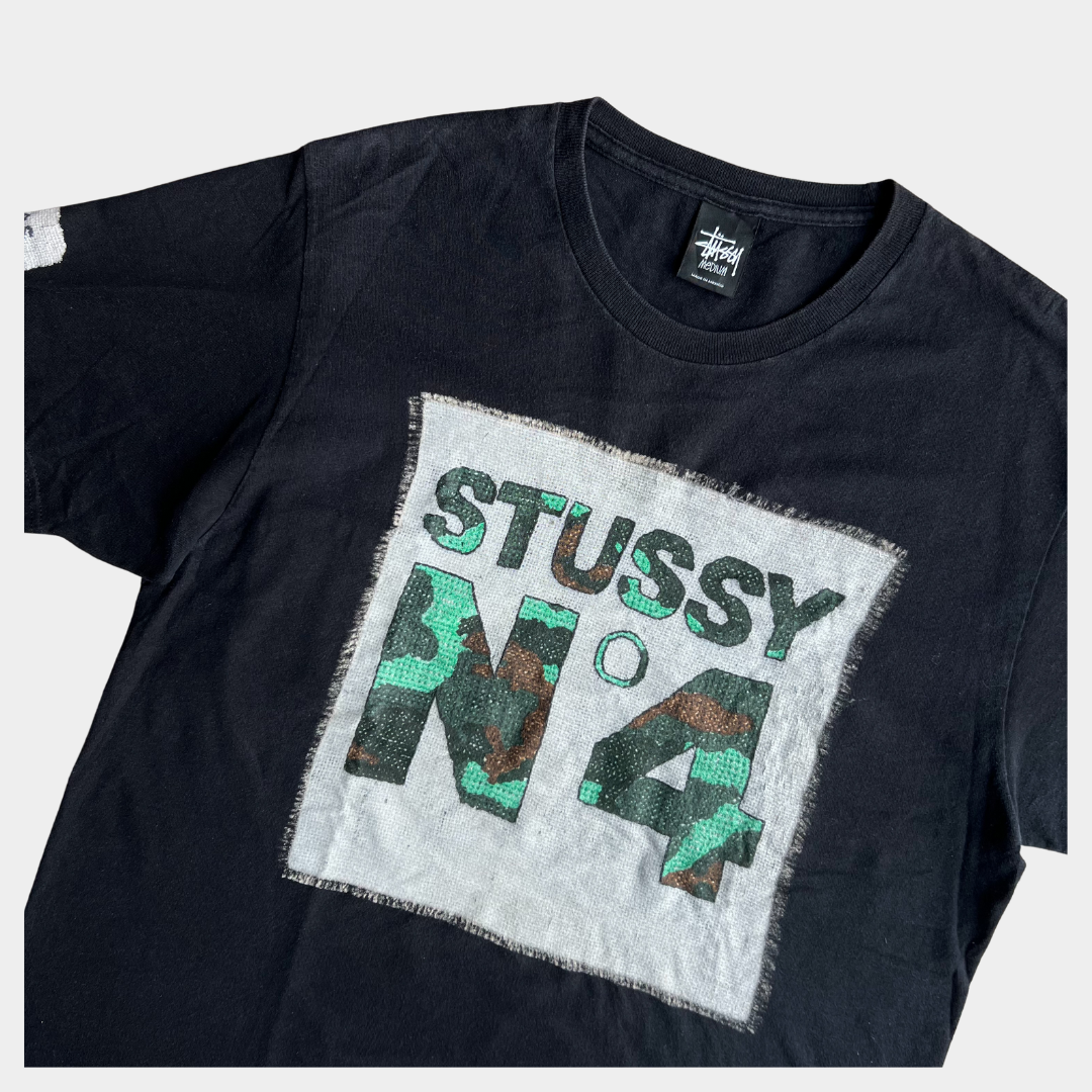 Rare Vintage Stussy Number 4 Graphic Tee (M)