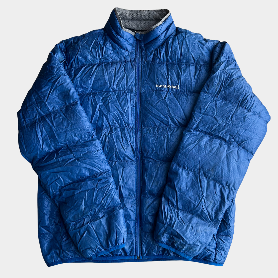 Montbell Goose Down Puffer Jacket - Blue (M)